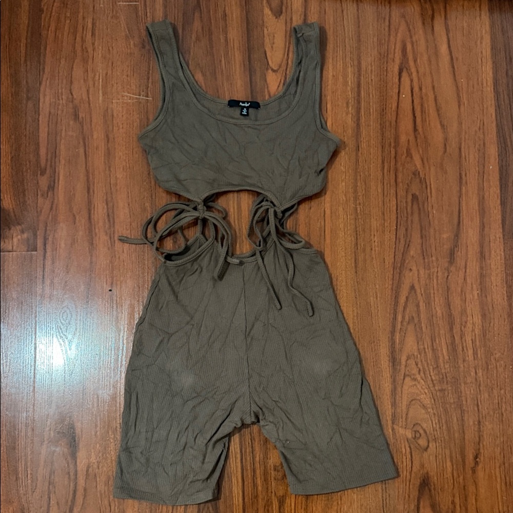 Papaya Brown Two-Piece